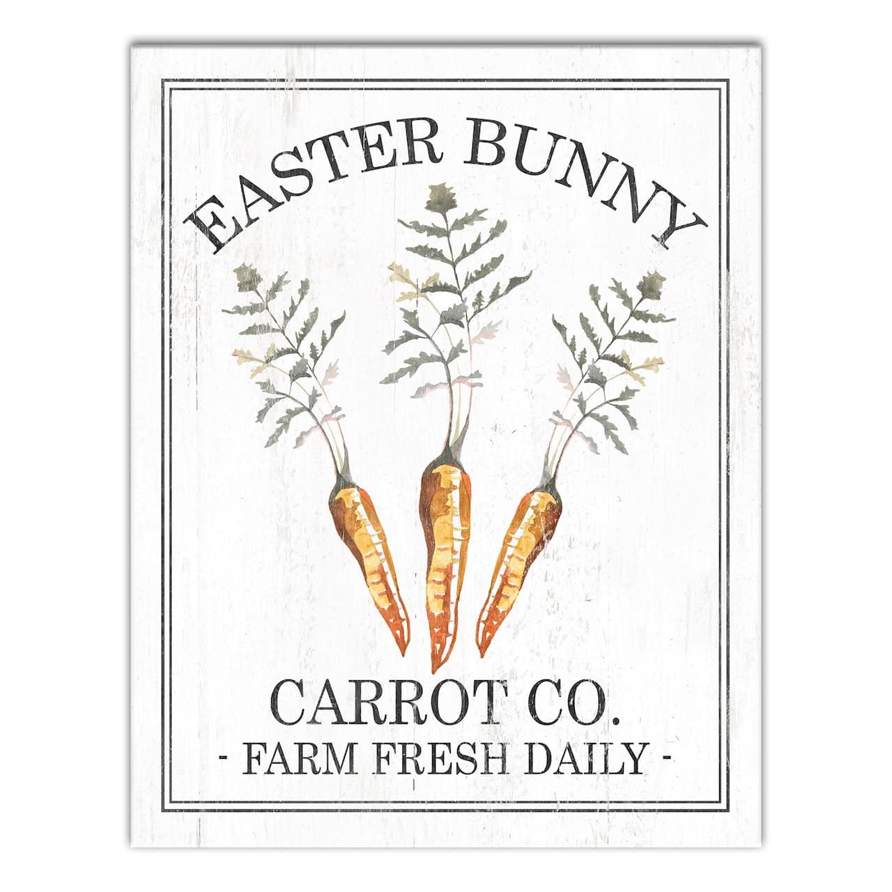 Easter Bunny Carrot Co. Canvas Wall Art
